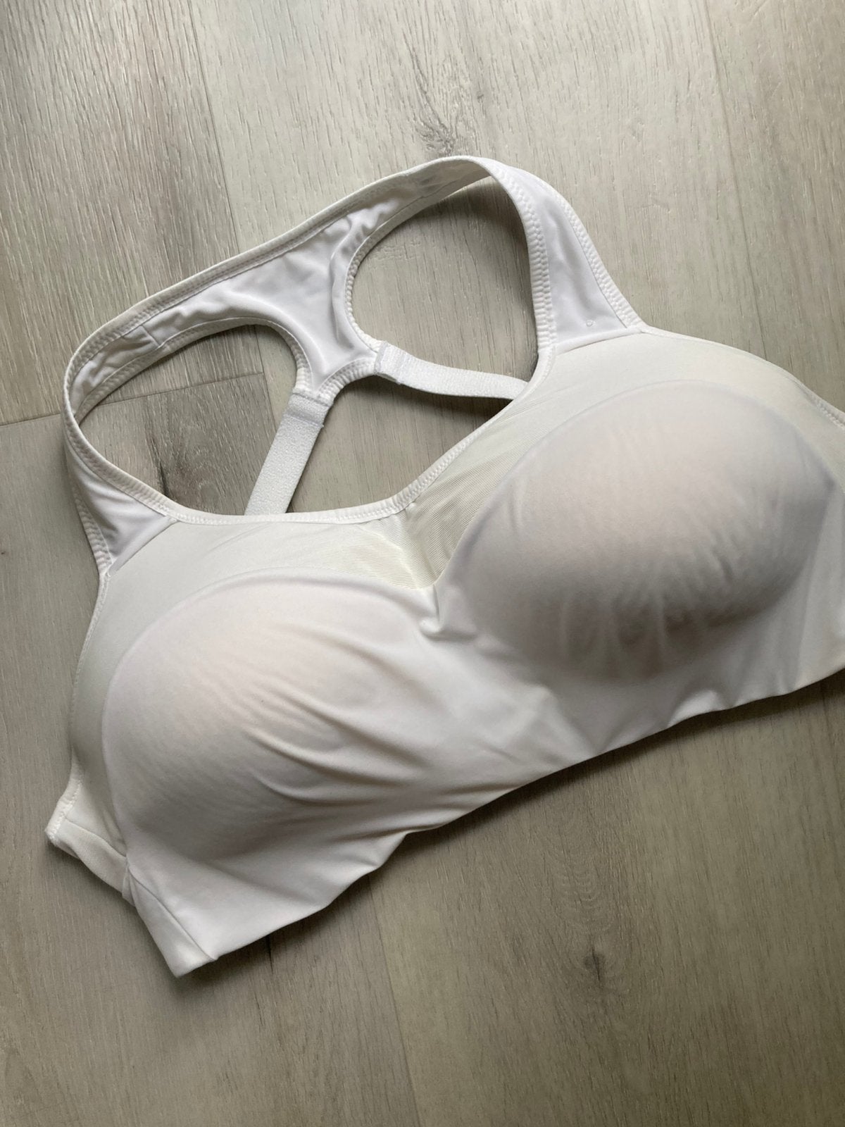 Nike dry fit halter bh mt L, Ophalen of Verzenden, Zo goed als nieuw, Wit, Fitness of Aerobics