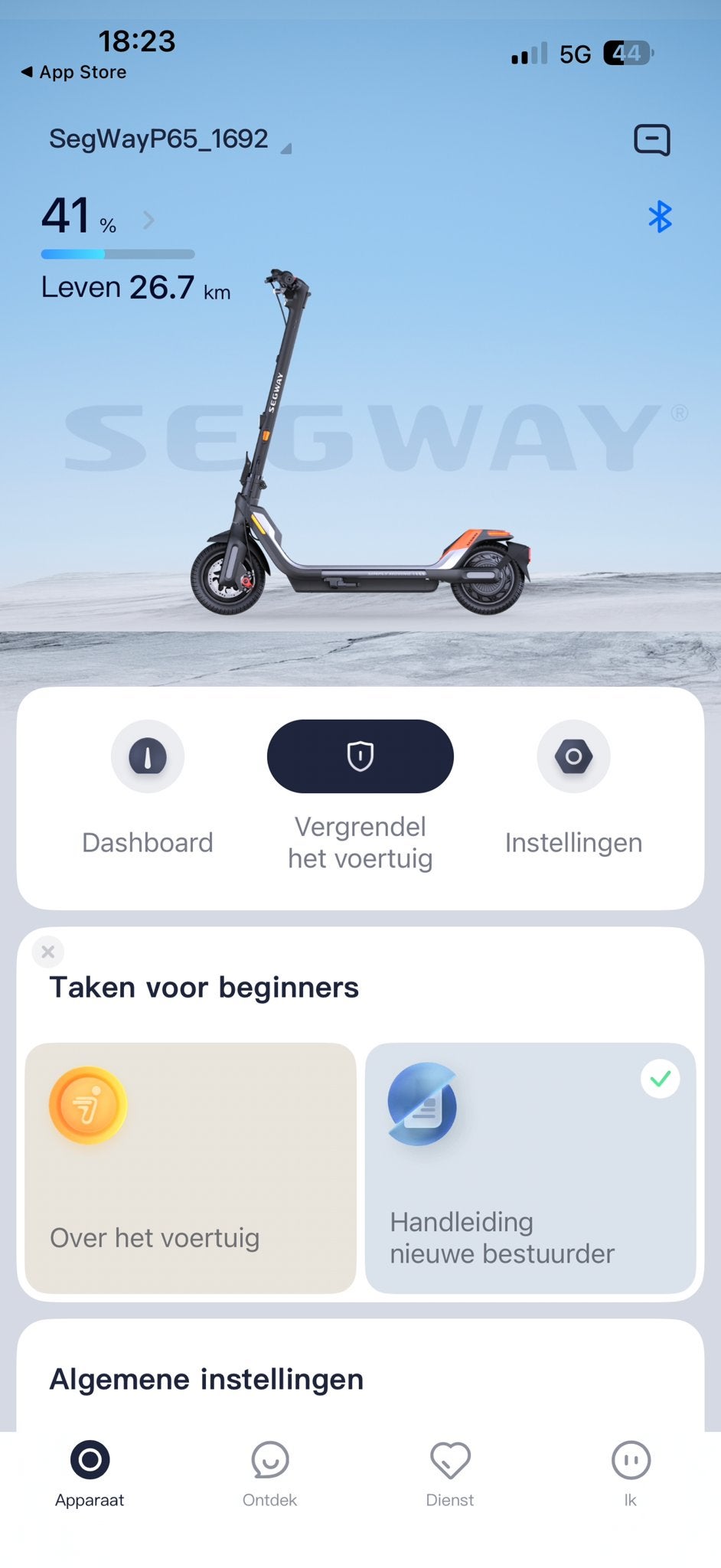 Segway Ninebot P65E Elektr.step– Slechts 383 km + Stuurtas, Ophalen, Zo goed als nieuw, Elektrische step (E-scooter)