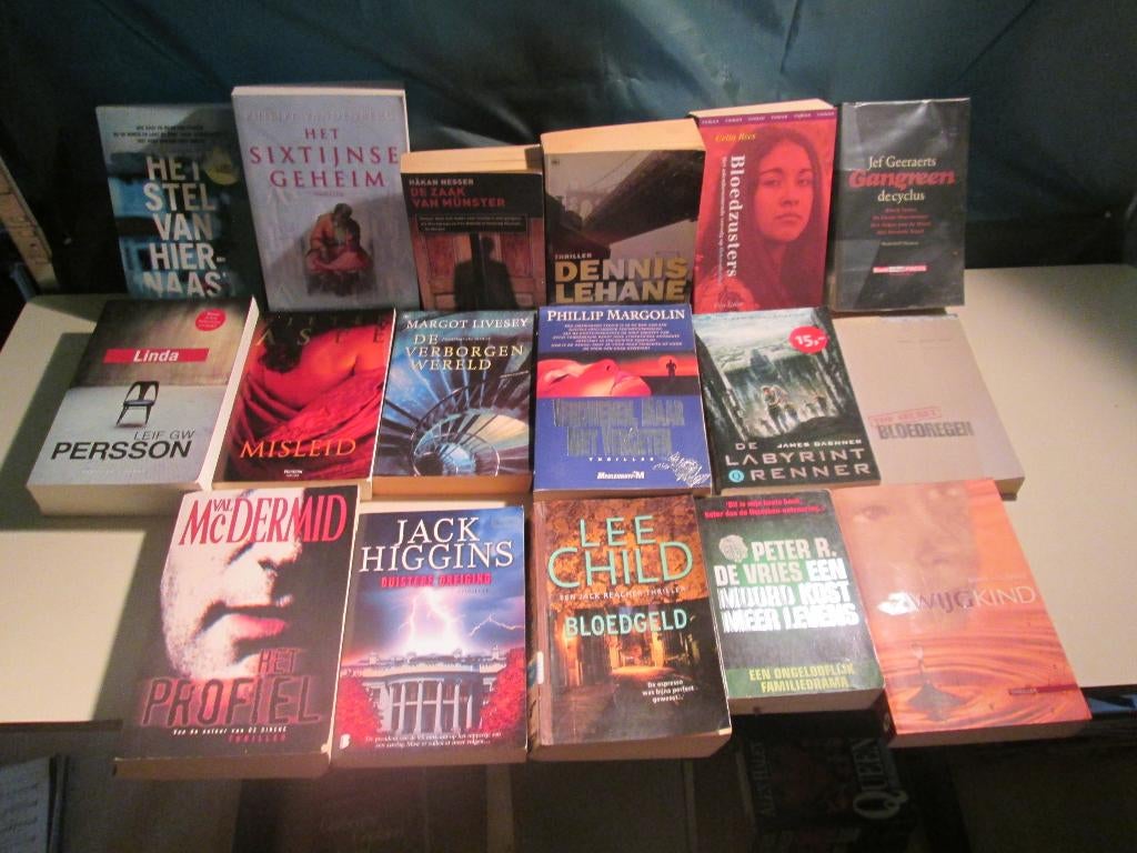 17 prima Thrillers, Boeken, Thrillers, Zo goed als nieuw, Ophalen of Verzenden