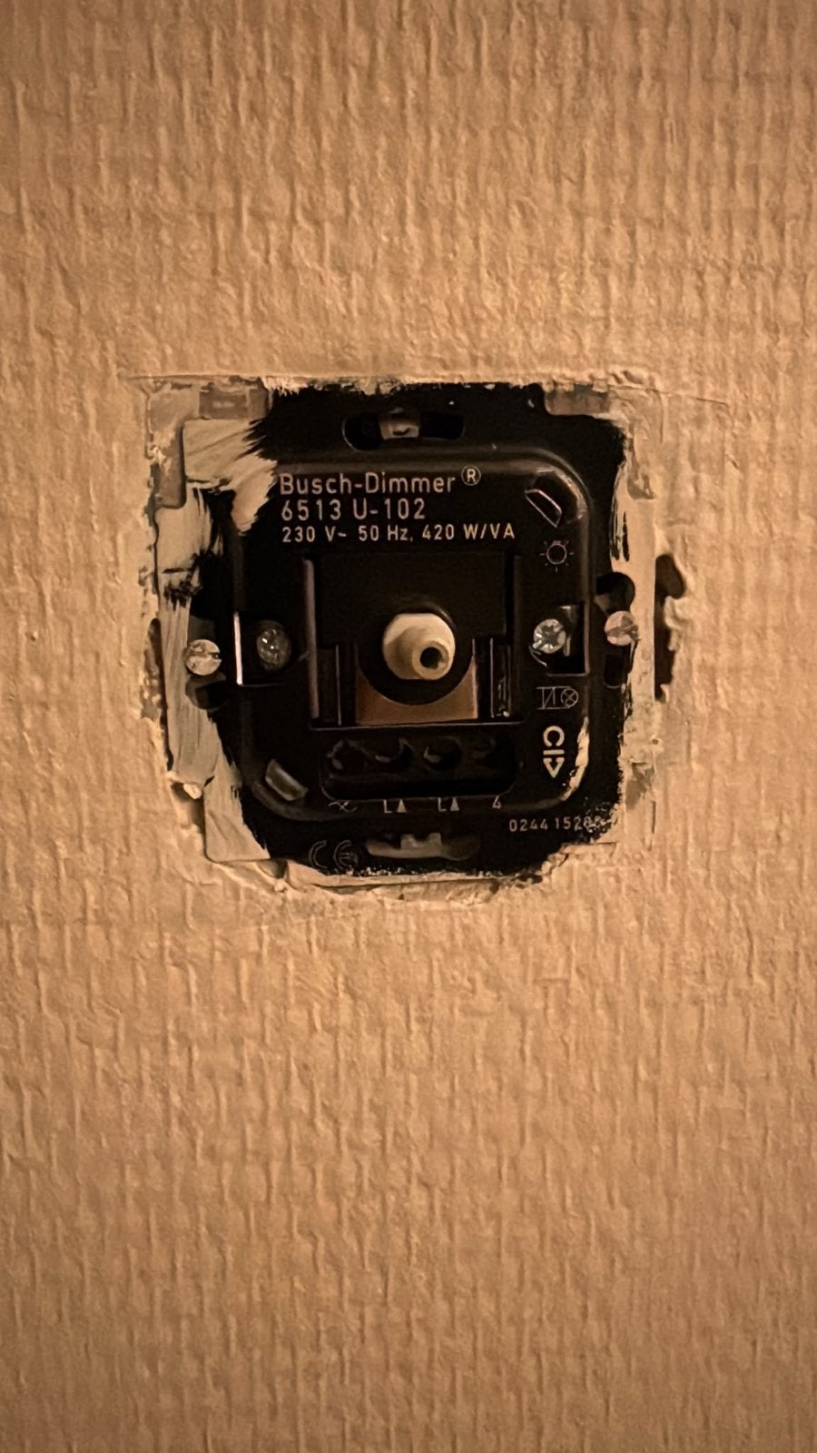 Busch-Jaeger Dimmer 6513 U-102, 420 W/VA, Ophalen of Verzenden, Gebruikt, Busch-Jaeger, Dimmer