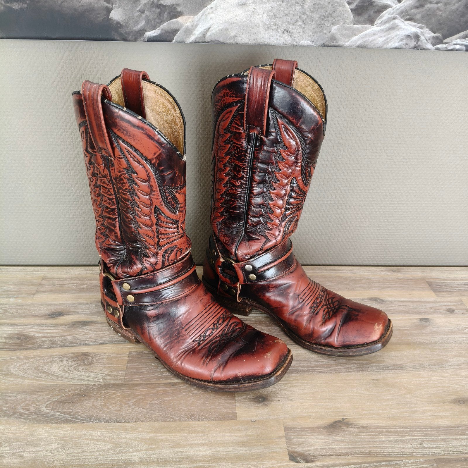Prachtige sendra cowboylaarzen - Maat 41, Hoge laarzen, Verzenden, Beige, Zo goed als nieuw