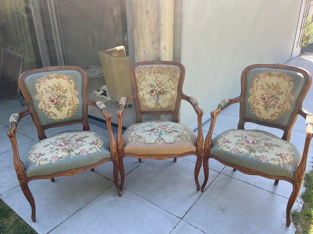 Vintage stoelen / lodewijk xv stijl/ barok, Antiek en Kunst, Ophalen