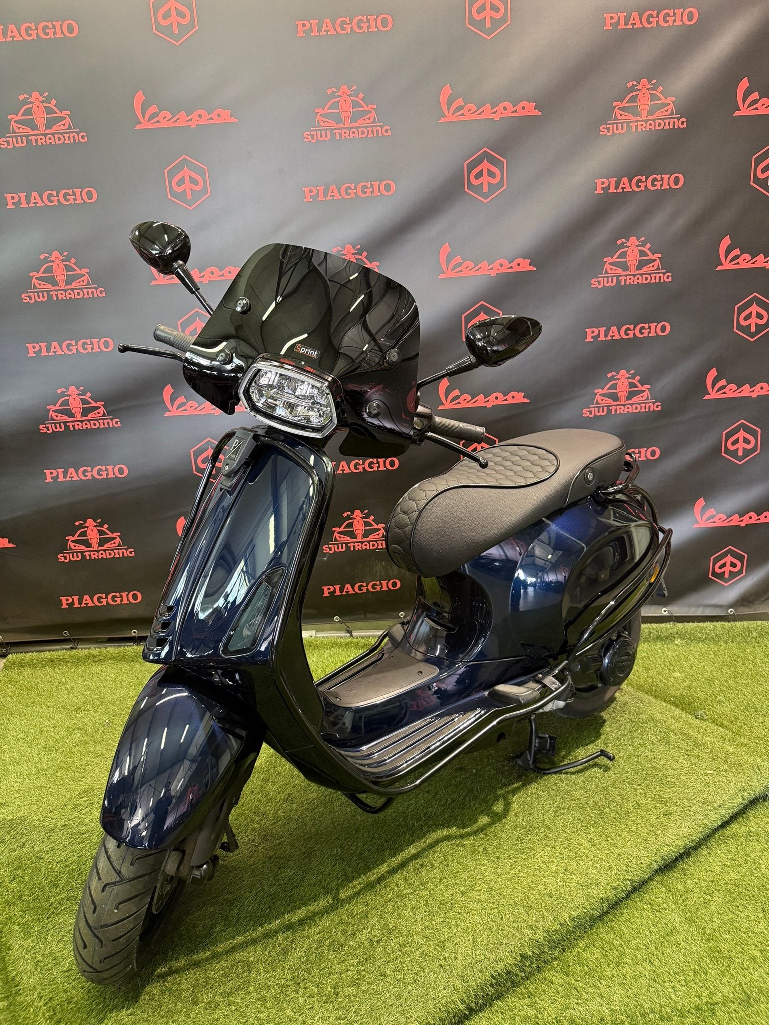Vespa Sprint 2018 Brom! Midnight Blue / RS Zadel / Garantie!, -, Maximaal 45 km/u, -, Ophalen of Verzenden
