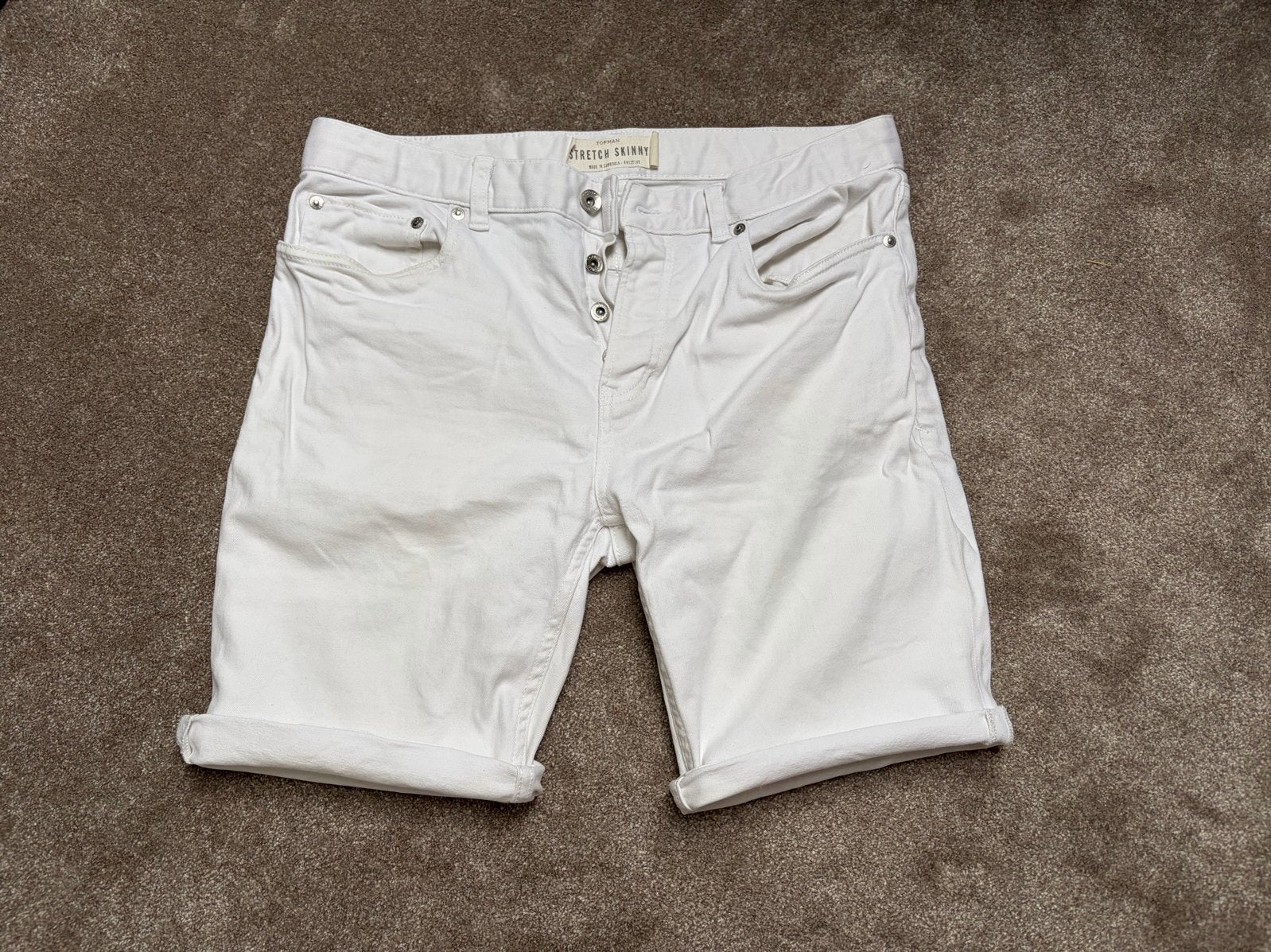 Topman Korte Witte Broek - W34, Ophalen of Verzenden, Gedragen, Overige maten, Wit