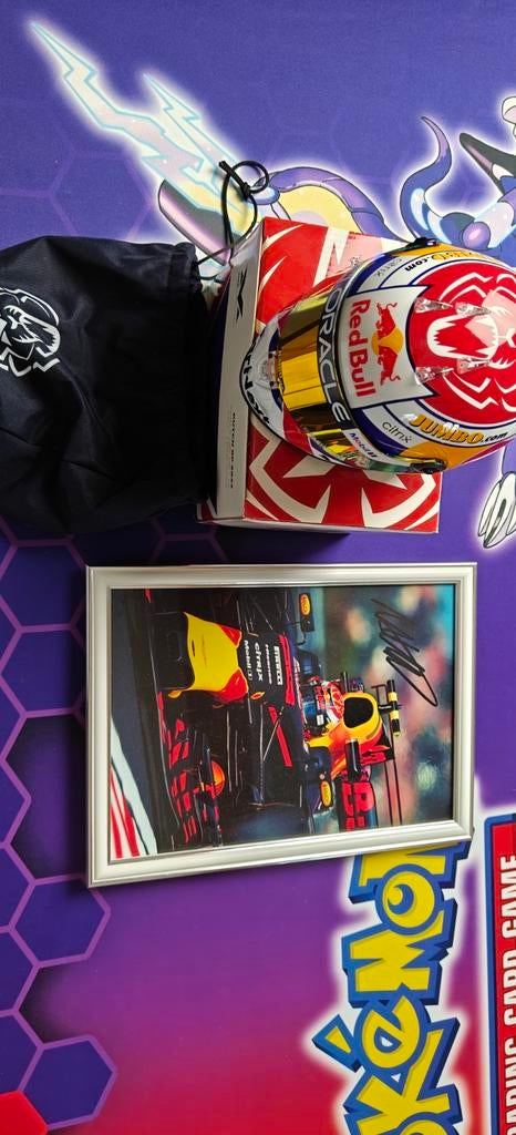 Max Verstappen handgesigneerd COA + 2022 Zandvoort helm, Ophalen of Verzenden
