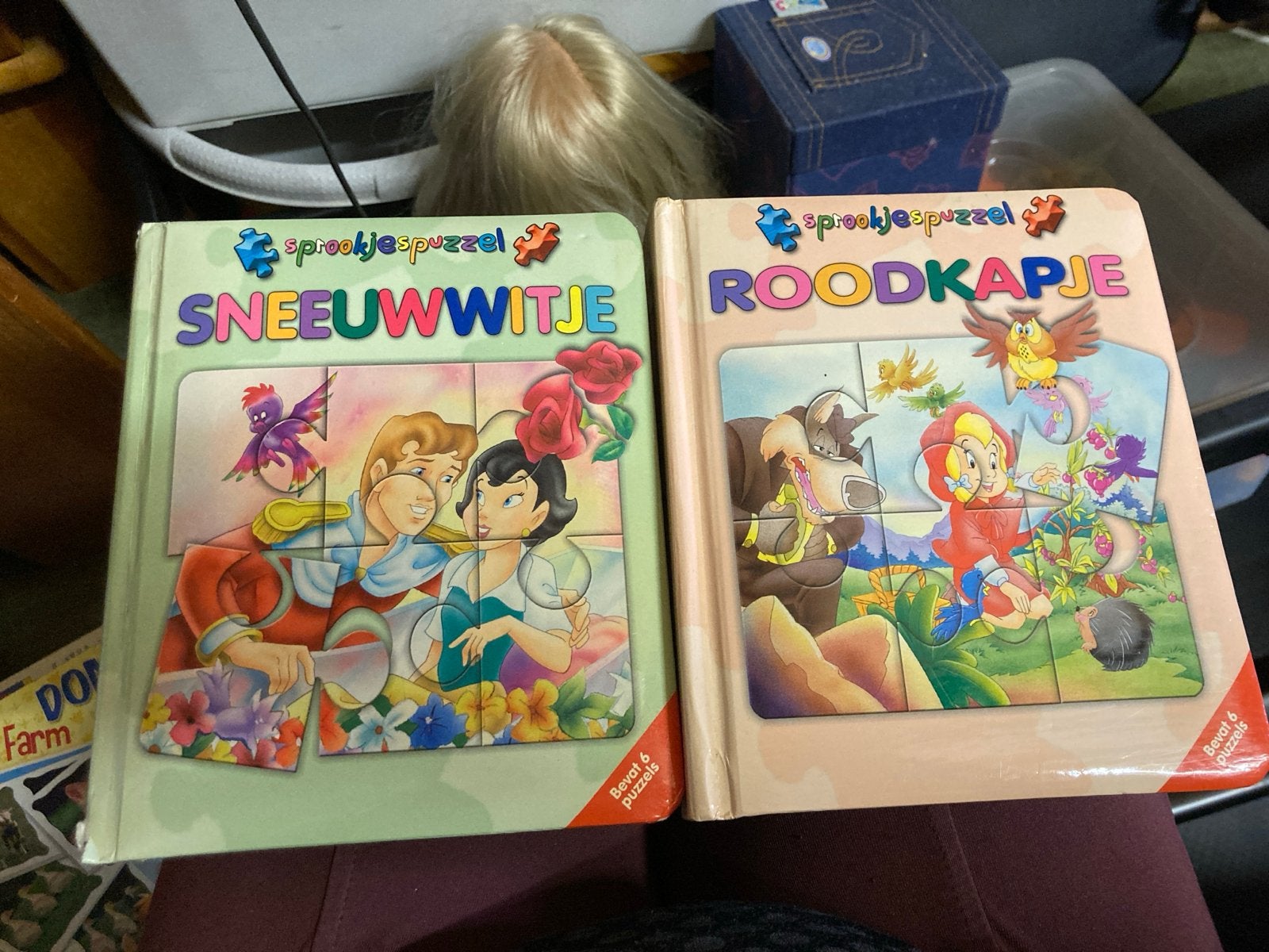Sprookjespuzzelboeken: Sneeuwwitje & Roodkapje, Boeken, Sprookjes en Fabels, Ophalen of Verzenden, Gelezen
