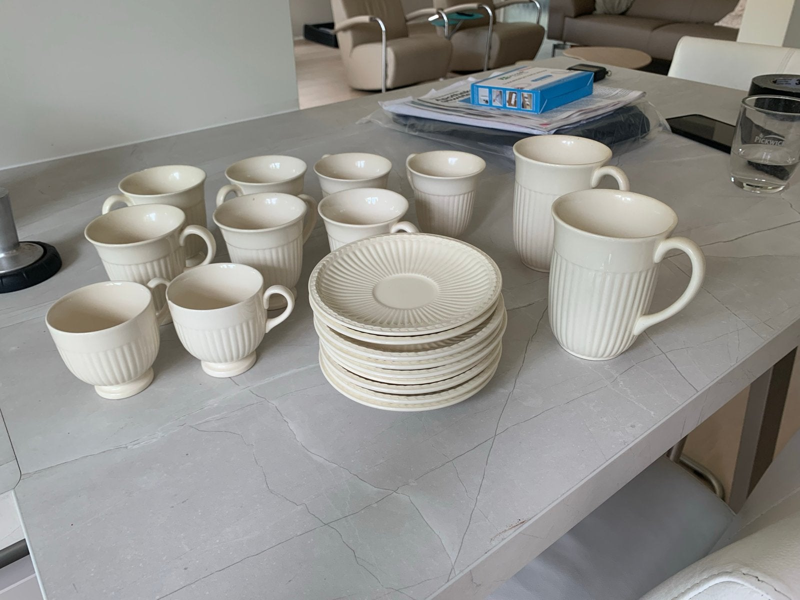 Wedgewood Edme Plain, Huis en Inrichting, Keuken | Servies, Ophalen, Gebruikt, Keramiek, Modern