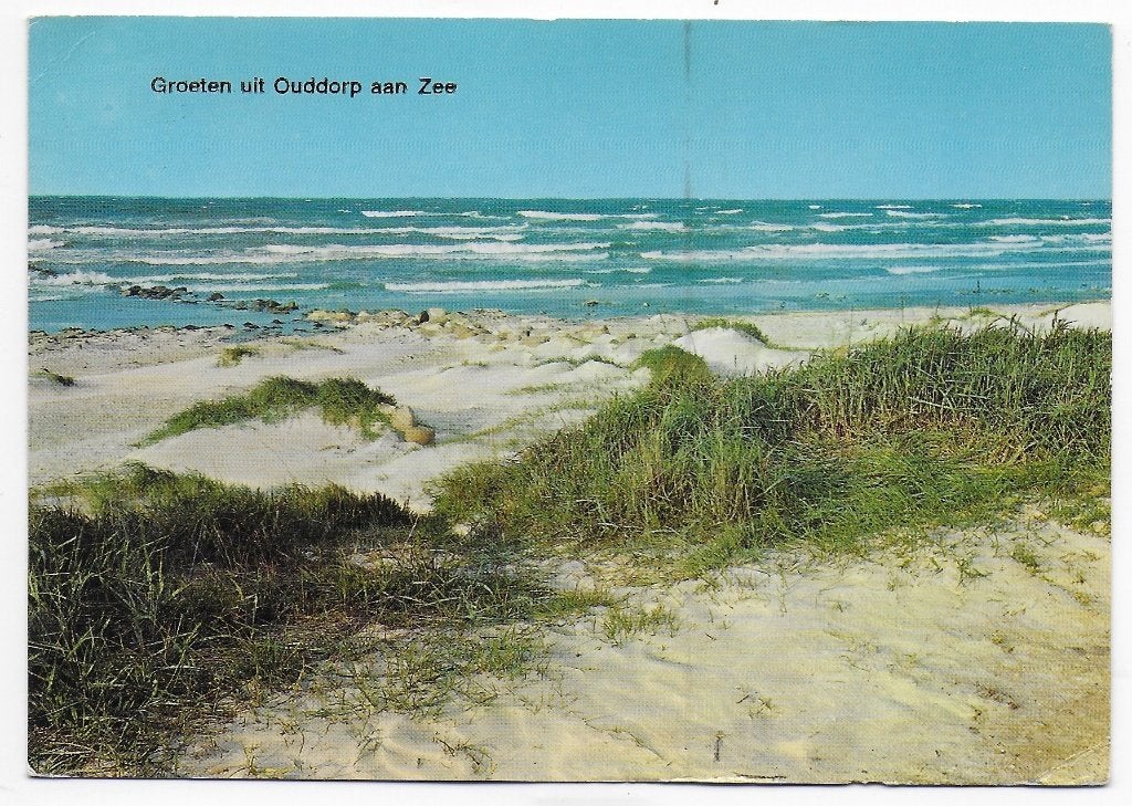 Ouddorp aan Zee Gelopen Ansichtkaart ( B5938), Ophalen of Verzenden, 1980 tot heden, Gelopen, Zuid-Holland