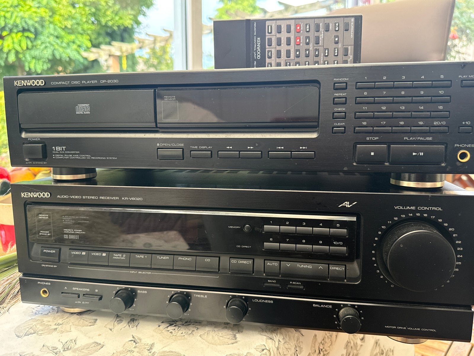 Kenwood CD-speler DP-2030 & AV Receiver KR-V6020 met RC, Audio, Tv en Foto, Ophalen, Gebruikt, Overige merken