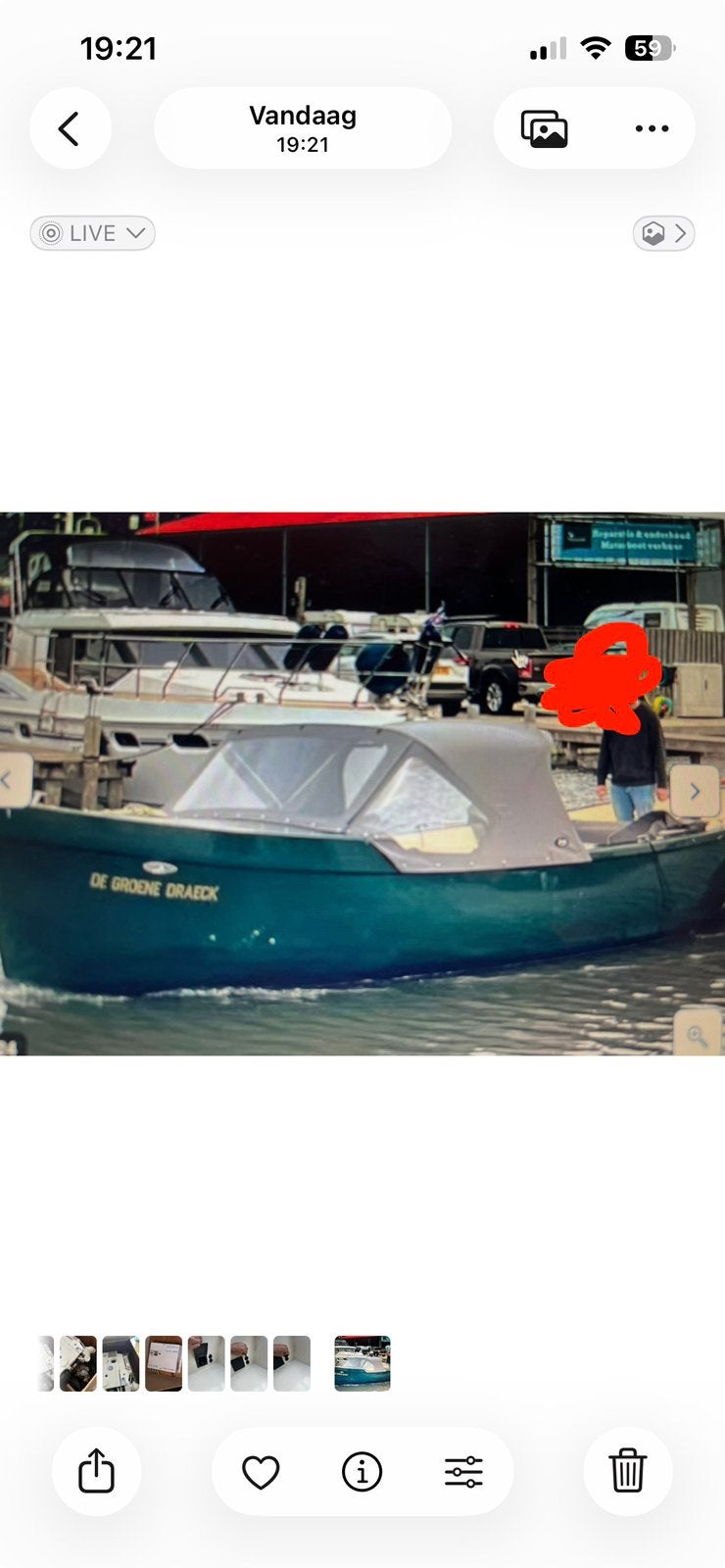 Reddingsloep, Watersport en Boten, Binnenboordmotor, Diesel, Boegschroef, Zo goed als nieuw