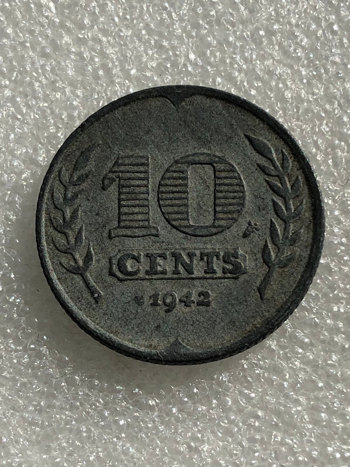 10 cent 1942, Postzegels en Munten, Munten | Nederland, Verzenden, Koningin Wilhelmina, 10 cent, Losse munt