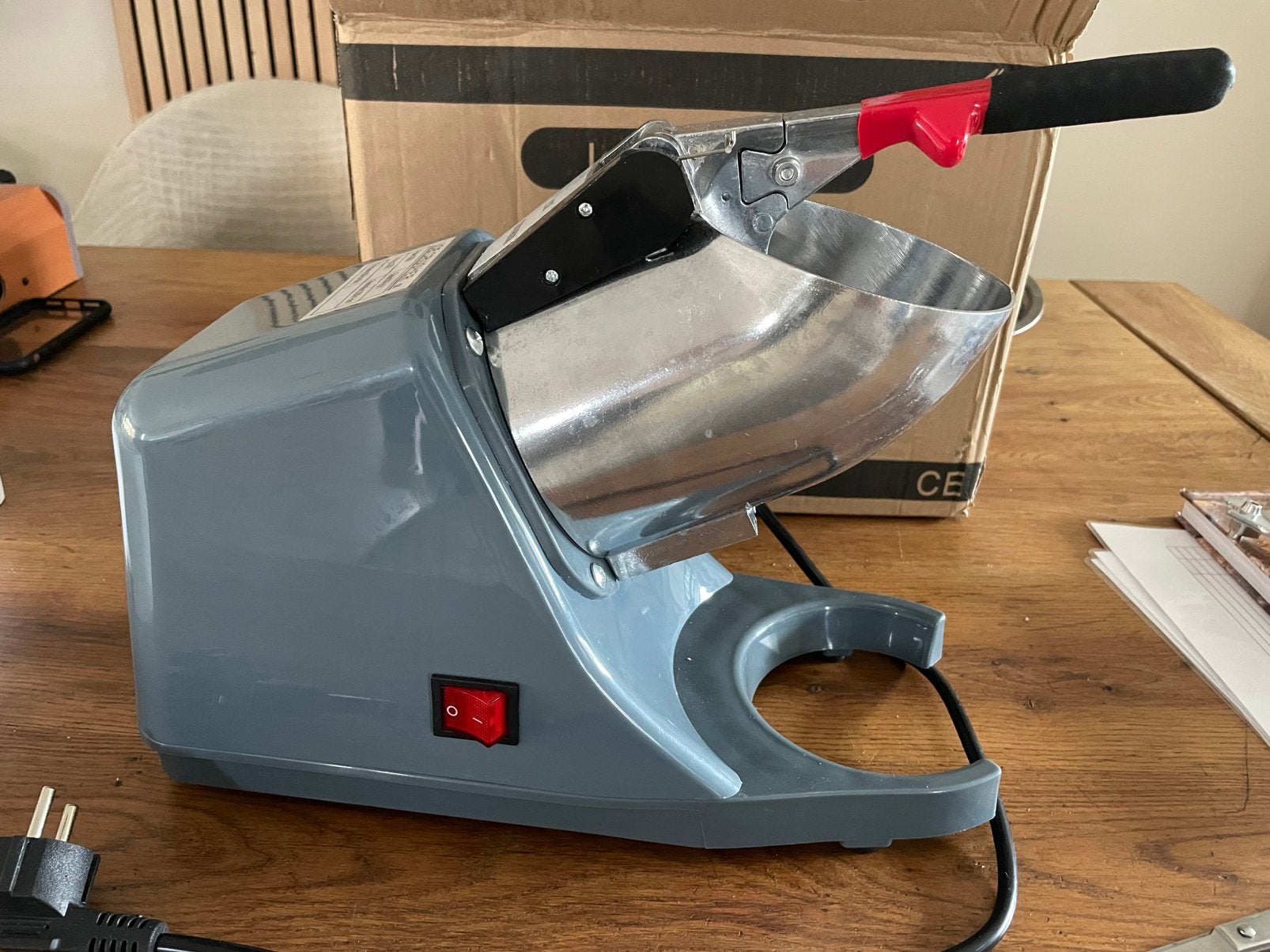 Ice crusher, donker grijs, Minder dan 1 liter, Ophalen, Nieuw, 1 snelheid