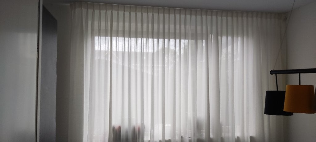 In- Between Gordijnen voor 2 ramen, Huis en Inrichting, Stoffering | Gordijnen en Lamellen, Gebruikt, Inbetween gordijn, Ophalen