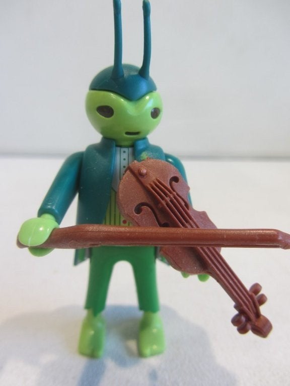 Playmobil krekel met viool 70025 Figuren Figures Serie 15, Ophalen of Verzenden, Gebruikt, Losse onderdelen