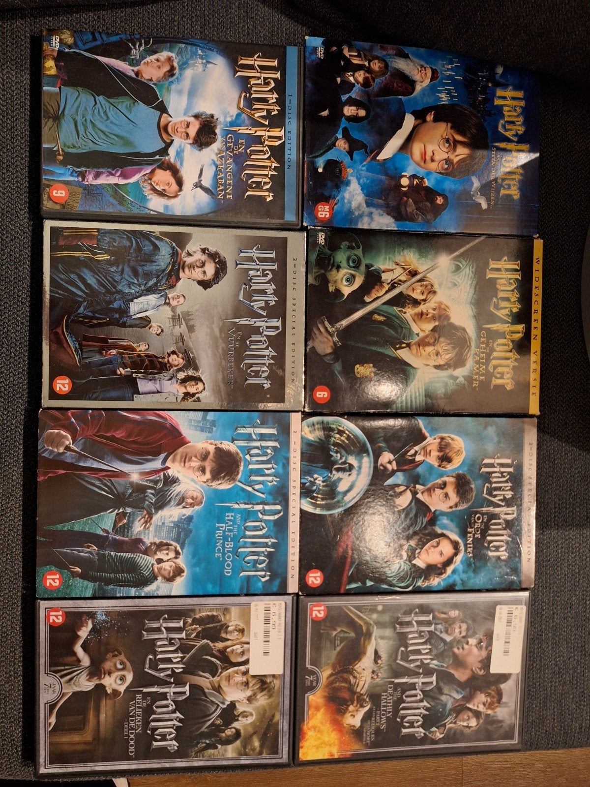 Harry Potter complete DVD serie (alle 8 films), Cd's en Dvd's, Nederlands, Fantasy, Ophalen of Verzenden, Vanaf 12 jaar