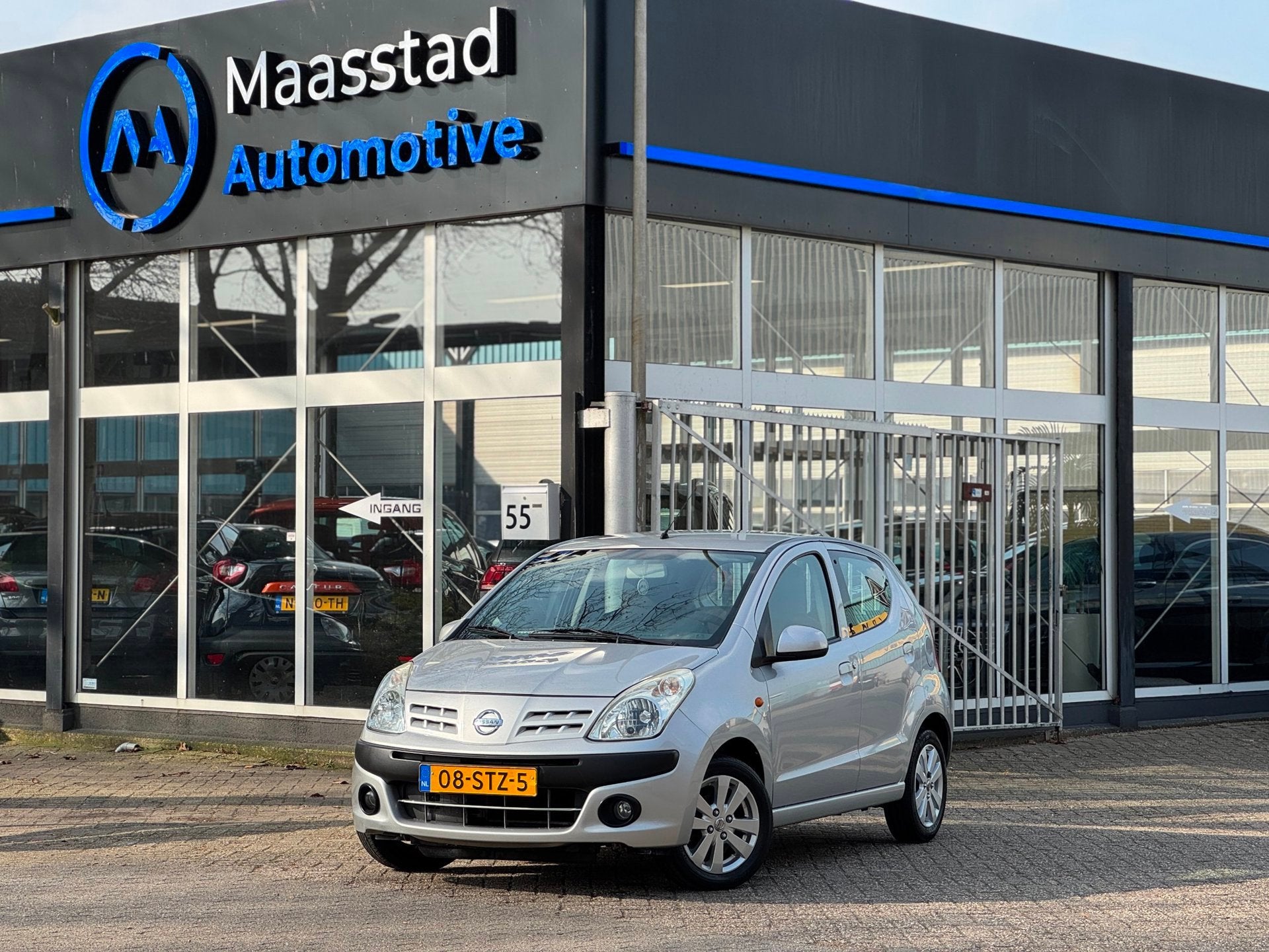 Nissan Pixo 1.0 Look lage kms airco nette voertuig, Auto's, Voorwielaandrijving, Euro 5, Stof, Gebruikt