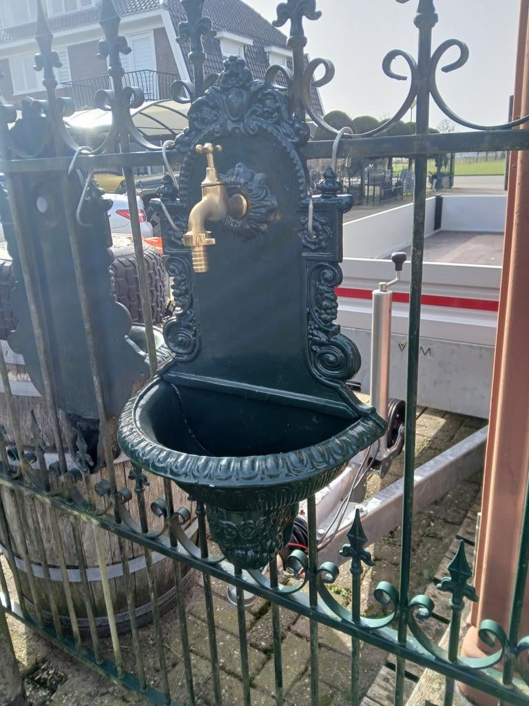 Decoratieve wandfontein met kraan voor buiten, Tuin en Terras, Buitenkranen, Ophalen, Nieuw, Hulleman, Info@hulleman-zn.nl