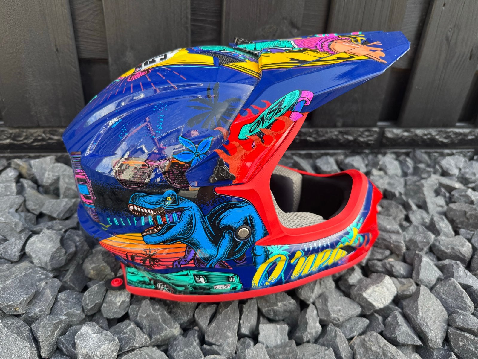 O'Neal Kinder BMX Cross Helm Maat Youth L - Z.g.a.n., Fietsen en Brommers, Fietsaccessoires | Fietshelmen, Ophalen of Verzenden