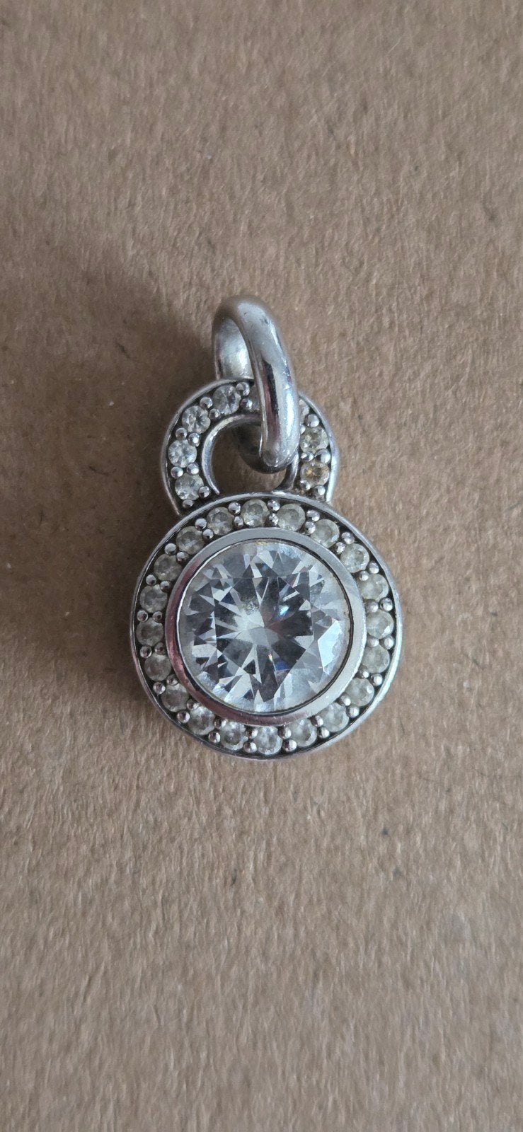 Ti Sento Zilveren Hanger met Zirkonia - Zo goed als nieuw, Overige voorstellingen, Ophalen of Verzenden, Zo goed als nieuw, Zilver