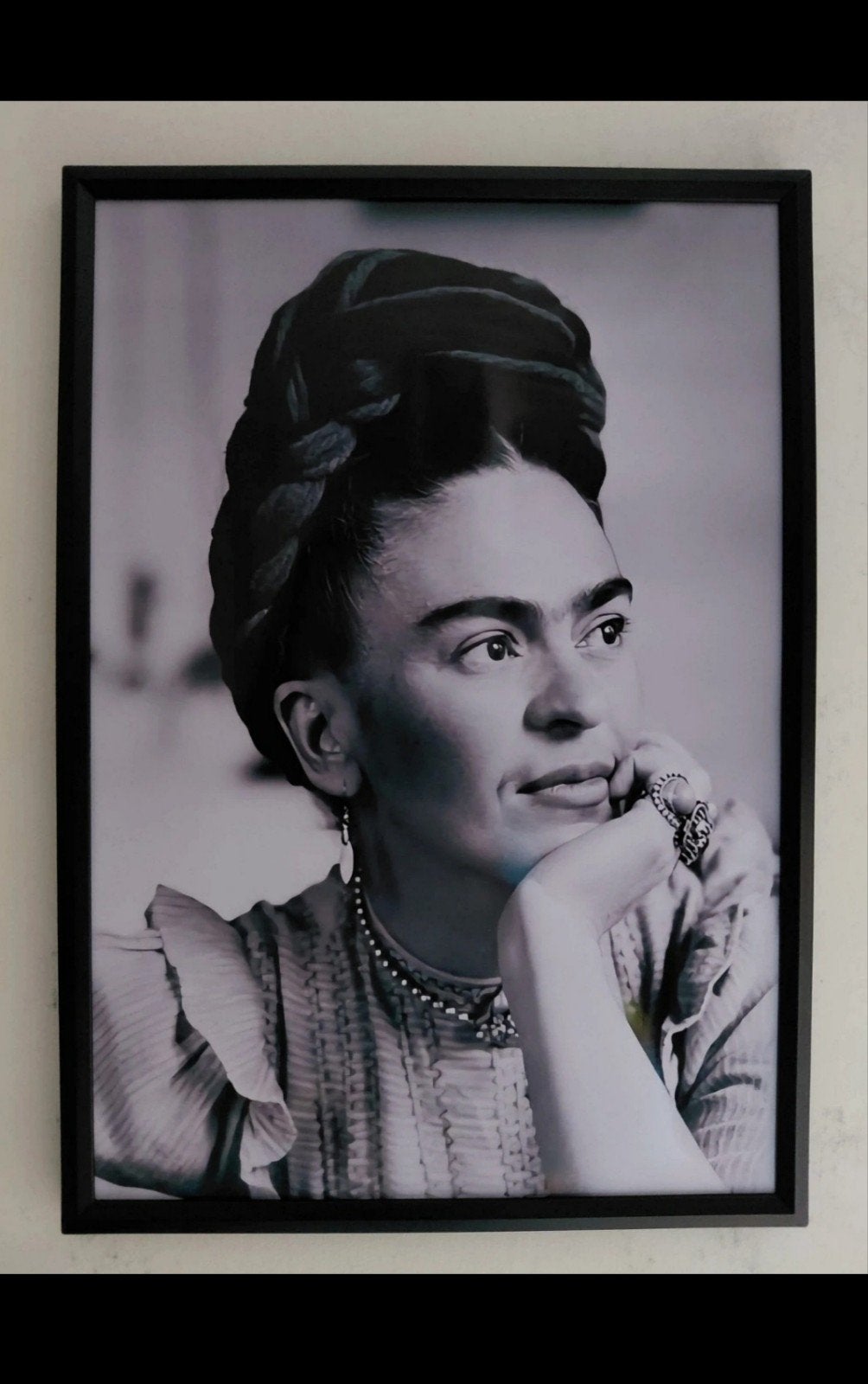 Frida Kahlo Portret met Fotolijst - 21 x 30 cm, Ophalen of Verzenden, Nieuw, Minder dan 50 cm, Foto of Poster