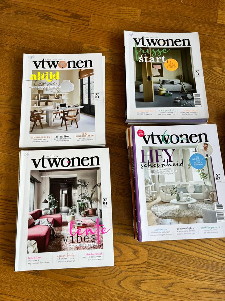 VT Wonen Tijdschriften - 24 stuks - Diverse Edities, Boeken, Ophalen of Verzenden, Zo goed als nieuw, Overige typen
