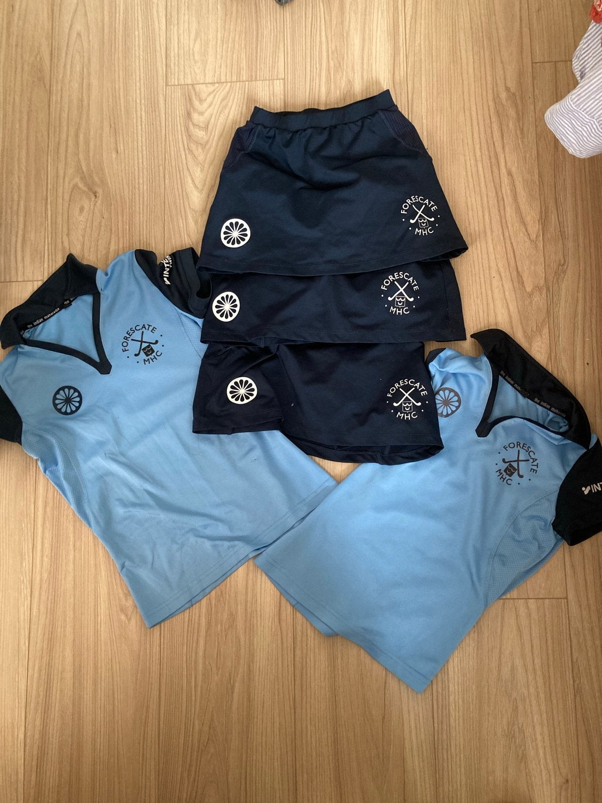 Forescate MHC Hockeykleding Maat 128 (3 rokjes, 2 shirts), Ophalen