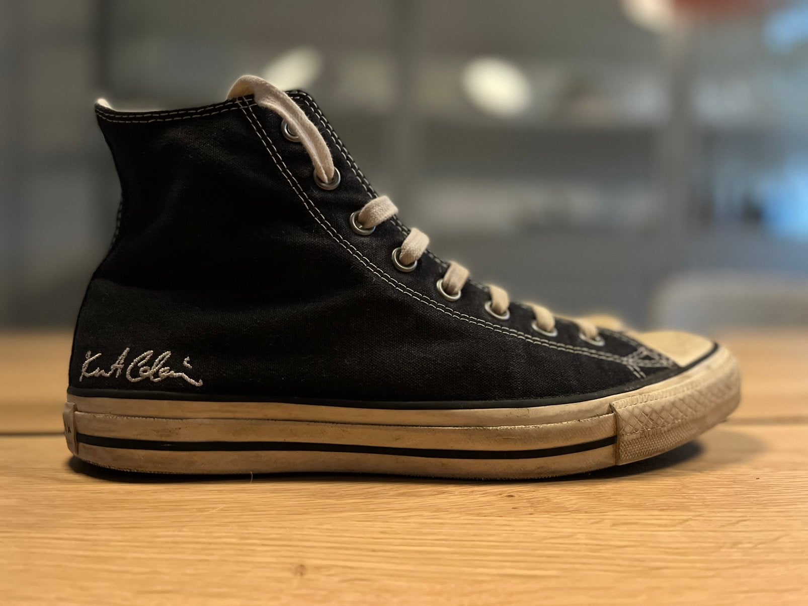 Kurt Cobain Signature - Converse Chuck Taylor All Star - 43, Zwart, Ophalen of Verzenden, Sneakers of Gympen, Zo goed als nieuw