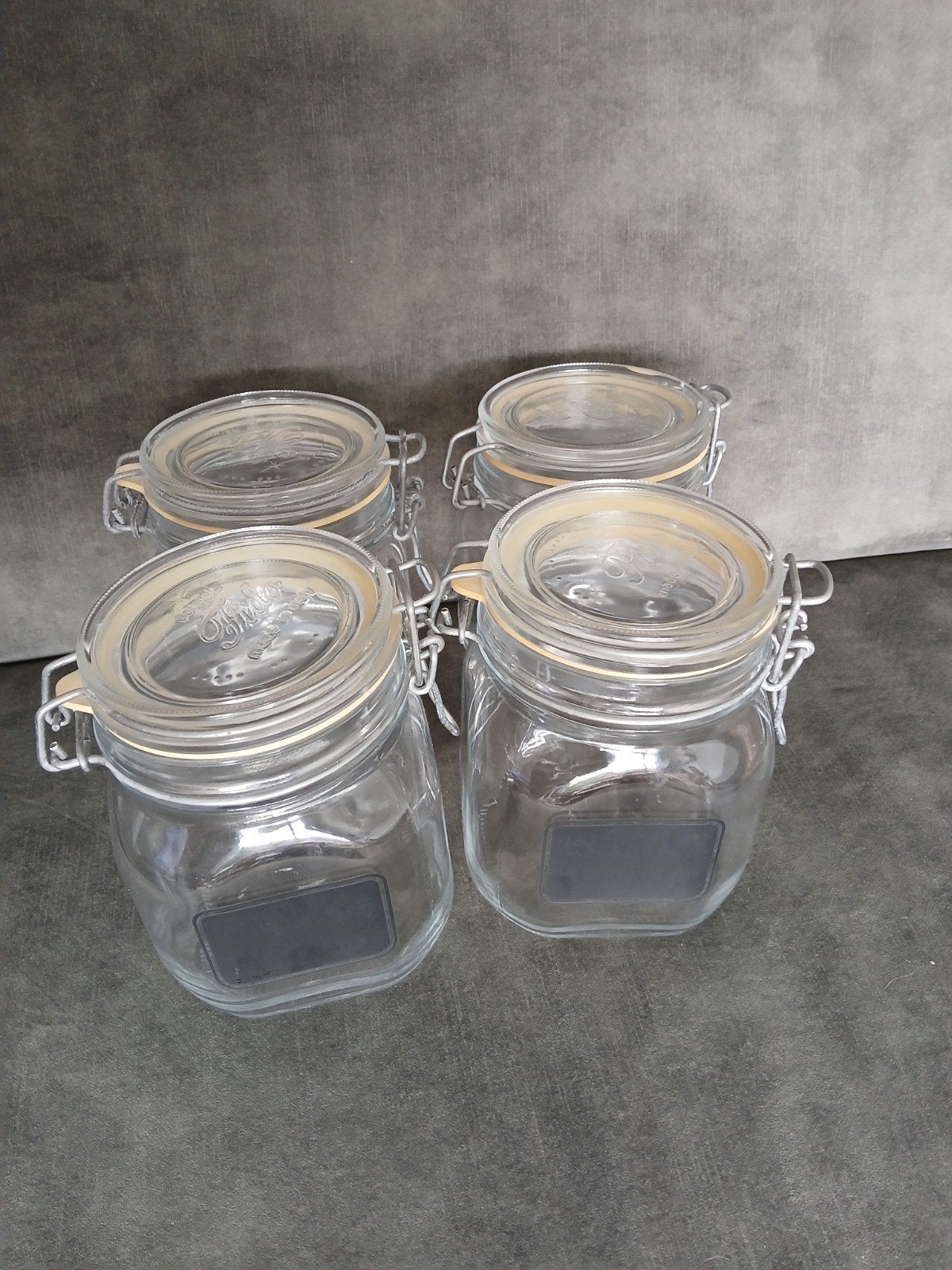4x Bormioli Rocco Fido Weckpotten 3/4 Liter, Ophalen
