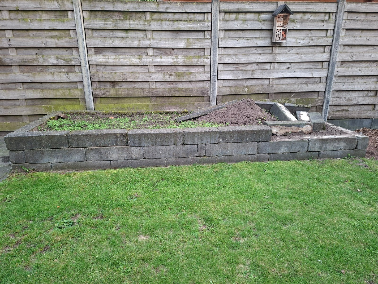 Stapelblokken 15x15x60 cm - ca. 40 stuks, Tuin en Terras, Ophalen, Gebruikt
