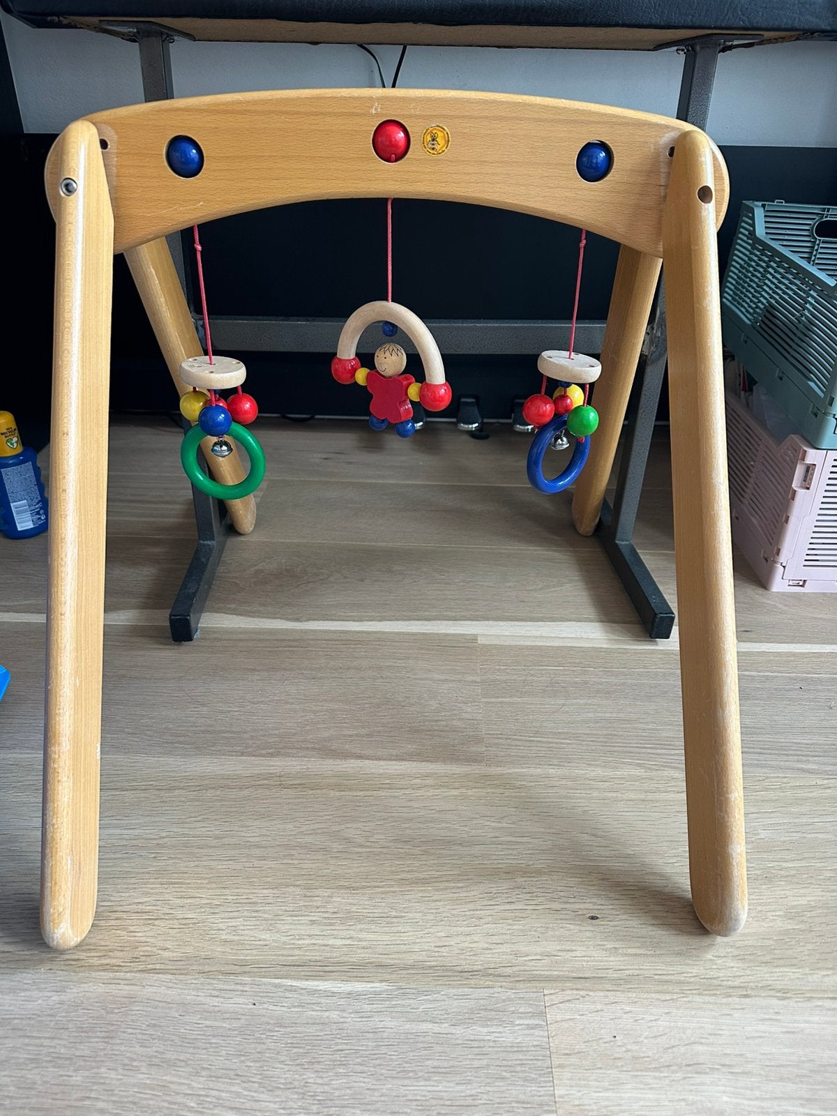 Houten baby gym, Ophalen of Verzenden, Gebruikt
