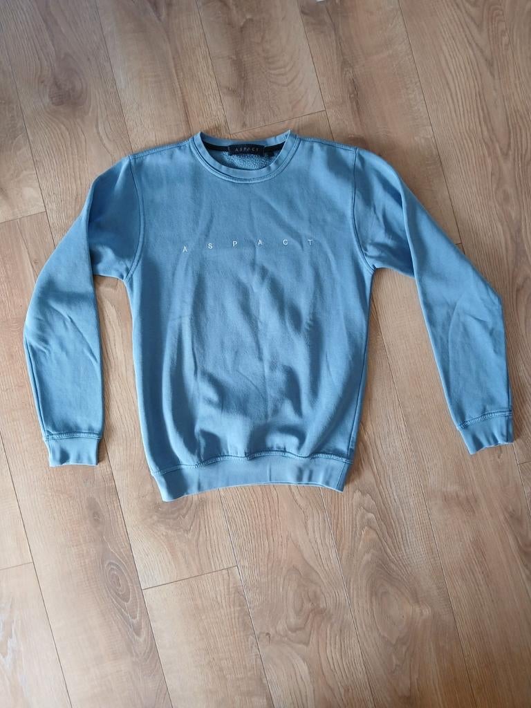 Aspact, sweater, blauw, maat s, Kleding | Heren, Truien en Vesten, Ophalen of Verzenden, Zo goed als nieuw, Blauw