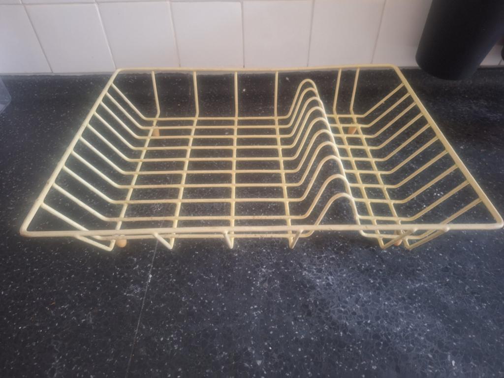 Tomado druiprek jaren 50tig, Beige, Gebruikt, Bordenrek, Ophalen of Verzenden
