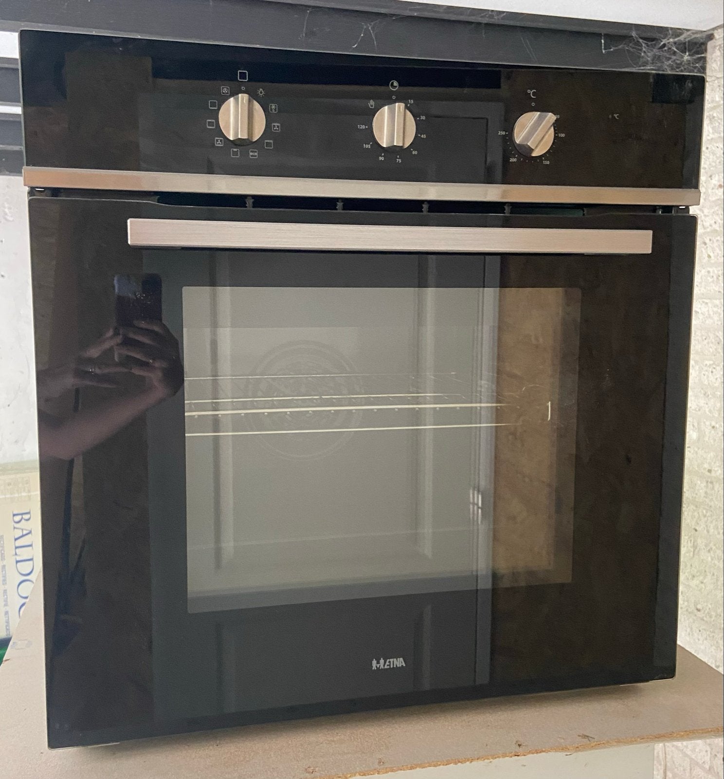 Etna OWN65ZT Inbouw Oven - Zwart, Ophalen, Gebruikt, Hete lucht, Heteluchtoven