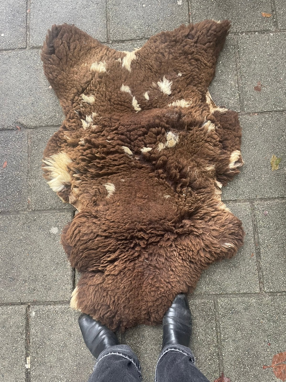 Schapenvacht, 200 cm of meer, Zo goed als nieuw, Modern, Rechthoekig