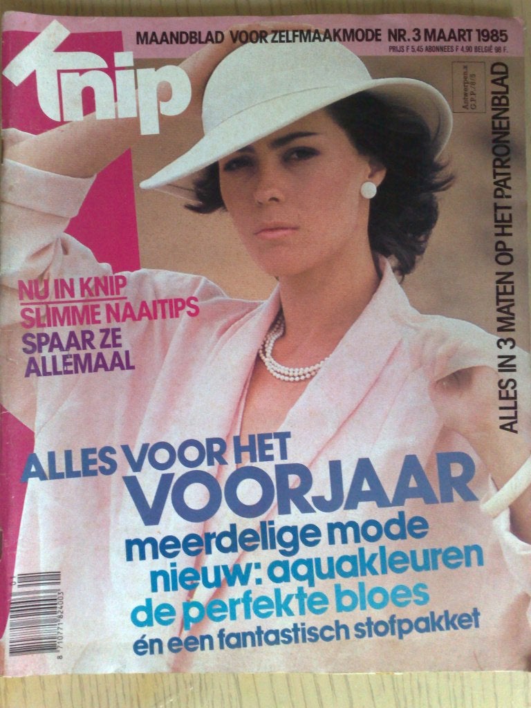 Knipmode kledingpatronen maart nr. 3 / 1985, Verzenden, Zo goed als nieuw, Vrouw, Knipmode