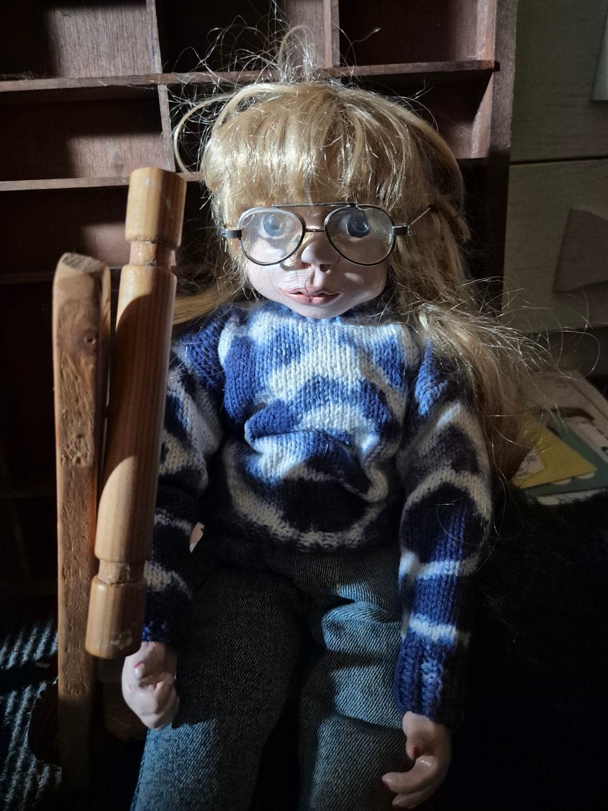 Unieke handgemaakte poppen - set van 3 vintage, Ophalen of Verzenden, Gebruikt, Pop, Levensecht of Reborn