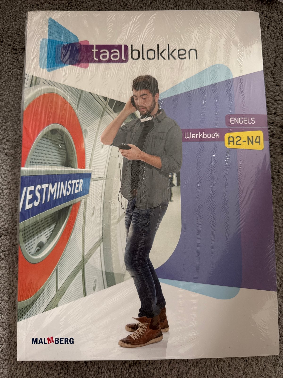 Taalblokken Engels Werkboek A2-N4 / Leerwerkboek A2-B1, Ophalen, Nieuw, Overige niveaus, Engels