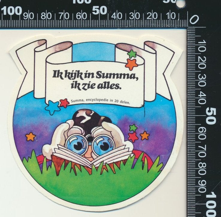 Sticker: Summa - Ik kijk in Summa ik zie alles, Verzenden, Zo goed als nieuw, Bedrijf of Vereniging