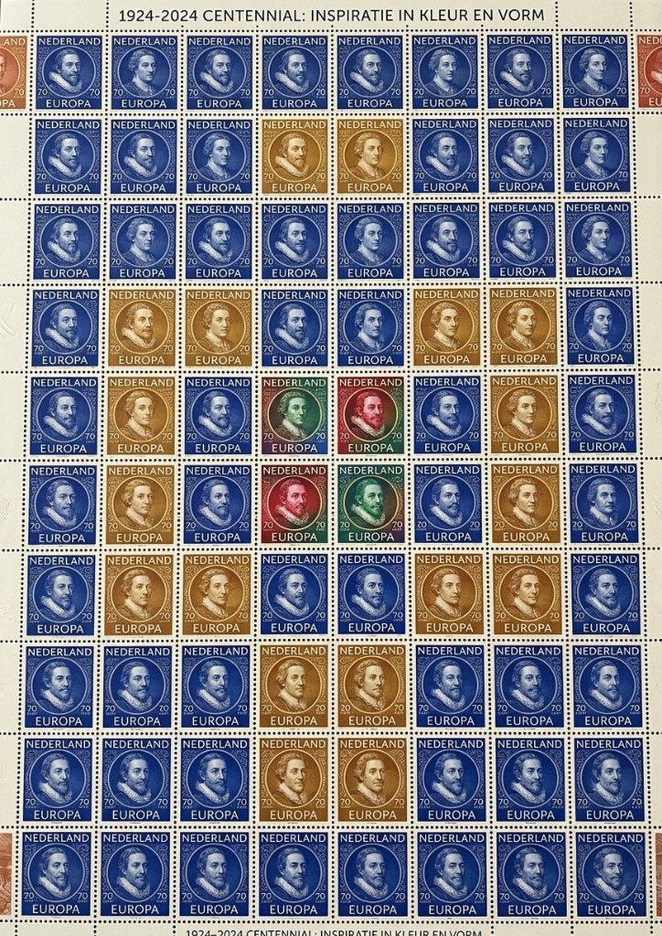 Postzegelkunstwerk, Verzenden
