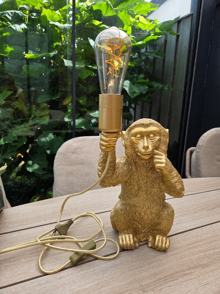 Lamp aap, Ophalen, Zo goed als nieuw
