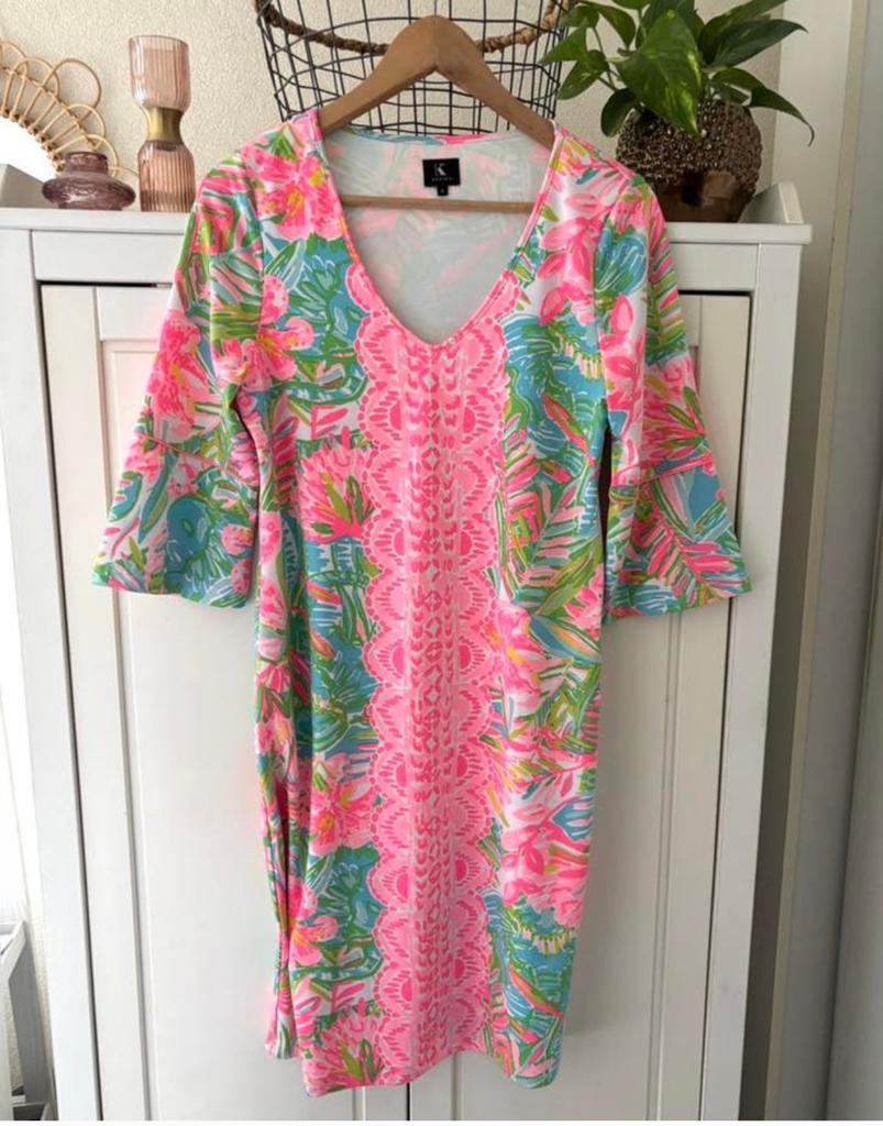 K Design jurk maat 36, Kleding | Dames, Jurken, Ophalen of Verzenden, Zo goed als nieuw, Roze, Maat 36 (S)