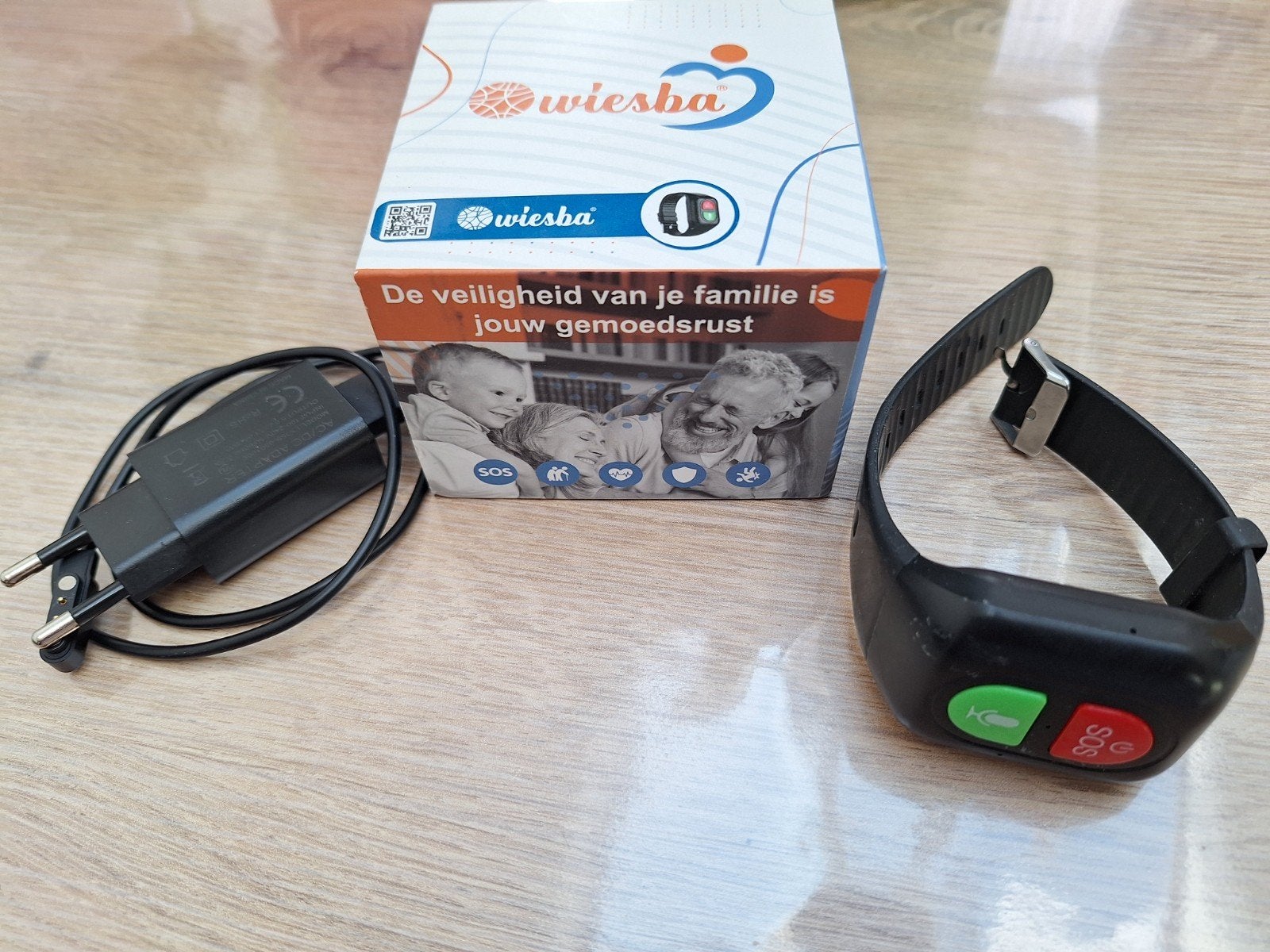 Wiesba WB69S SOS Alarm Horloge - In prima staat, Ophalen of Verzenden, Zo goed als nieuw