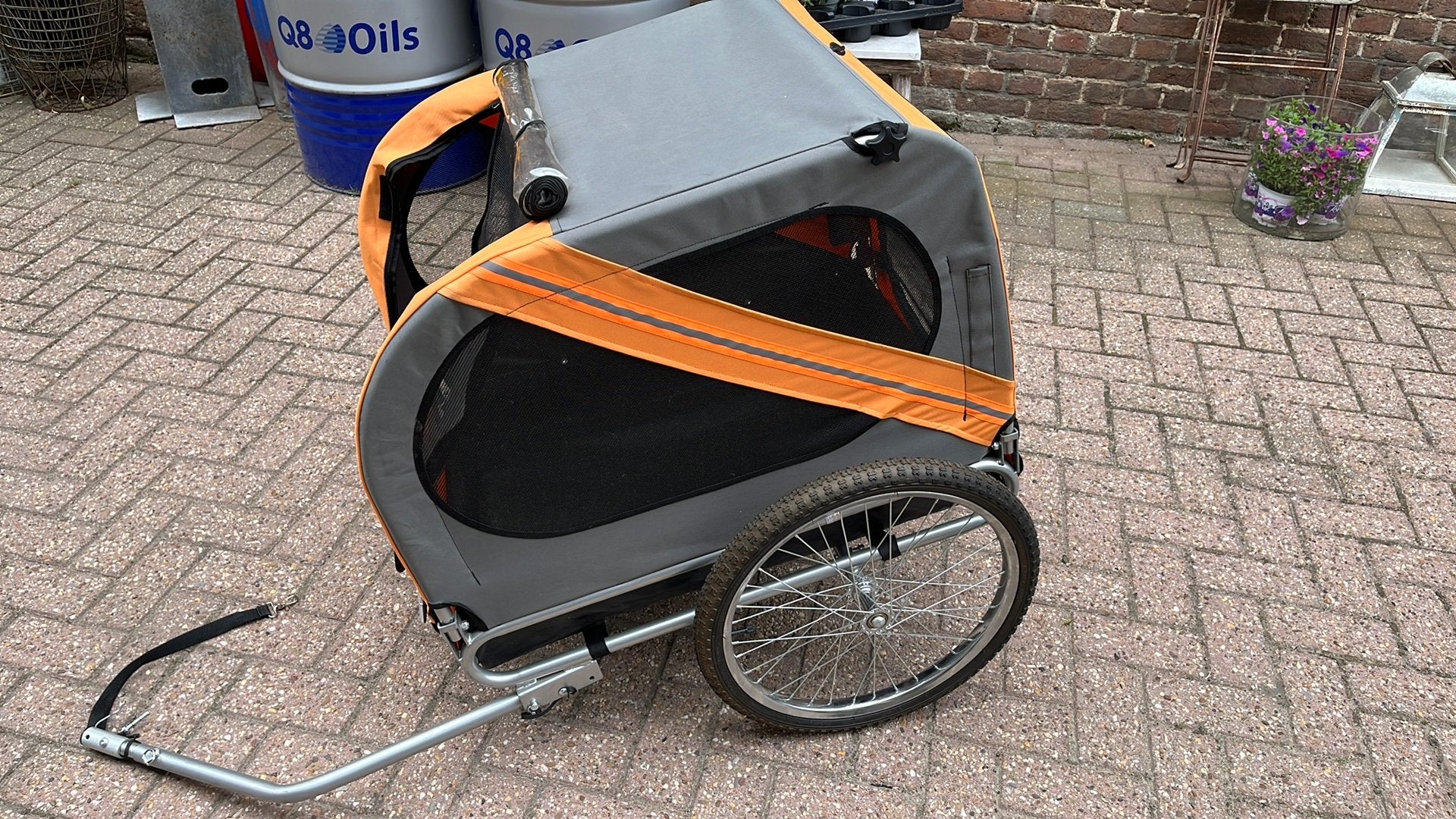 Fiets honden kar, Ophalen, Zo goed als nieuw, Hondenkar