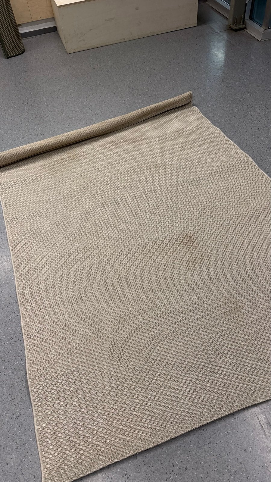 IKEA Morum tapijt 160x230 cm - Beige/Bruin, Ophalen, Gebruikt, Beige, 150 tot 200 cm