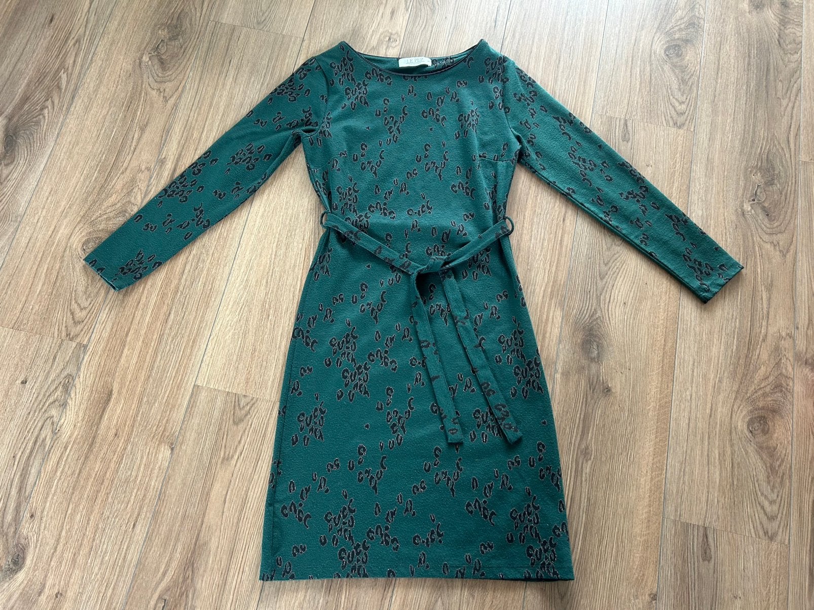 Le pep  groene jurk maat S, Kleding | Dames, Ophalen of Verzenden, Zo goed als nieuw, Knielengte, Maat 36 (S)