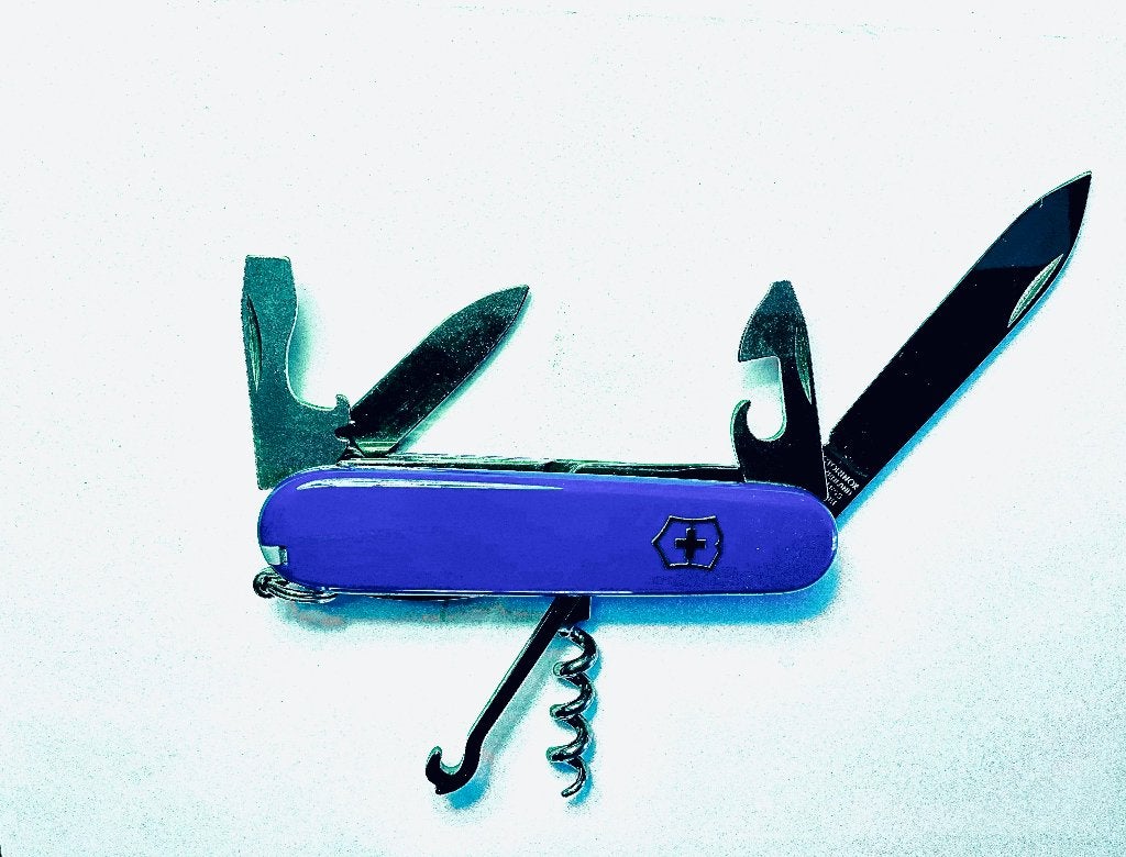 Zakmes Victorinox 10 functies blauw, Ophalen of Verzenden, Nieuw