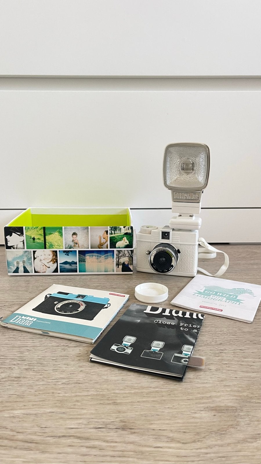 Diana F+ camera met flitser - Zo goed als nieuw, Ophalen of Verzenden, Zo goed als nieuw, Compact, Overige Merken