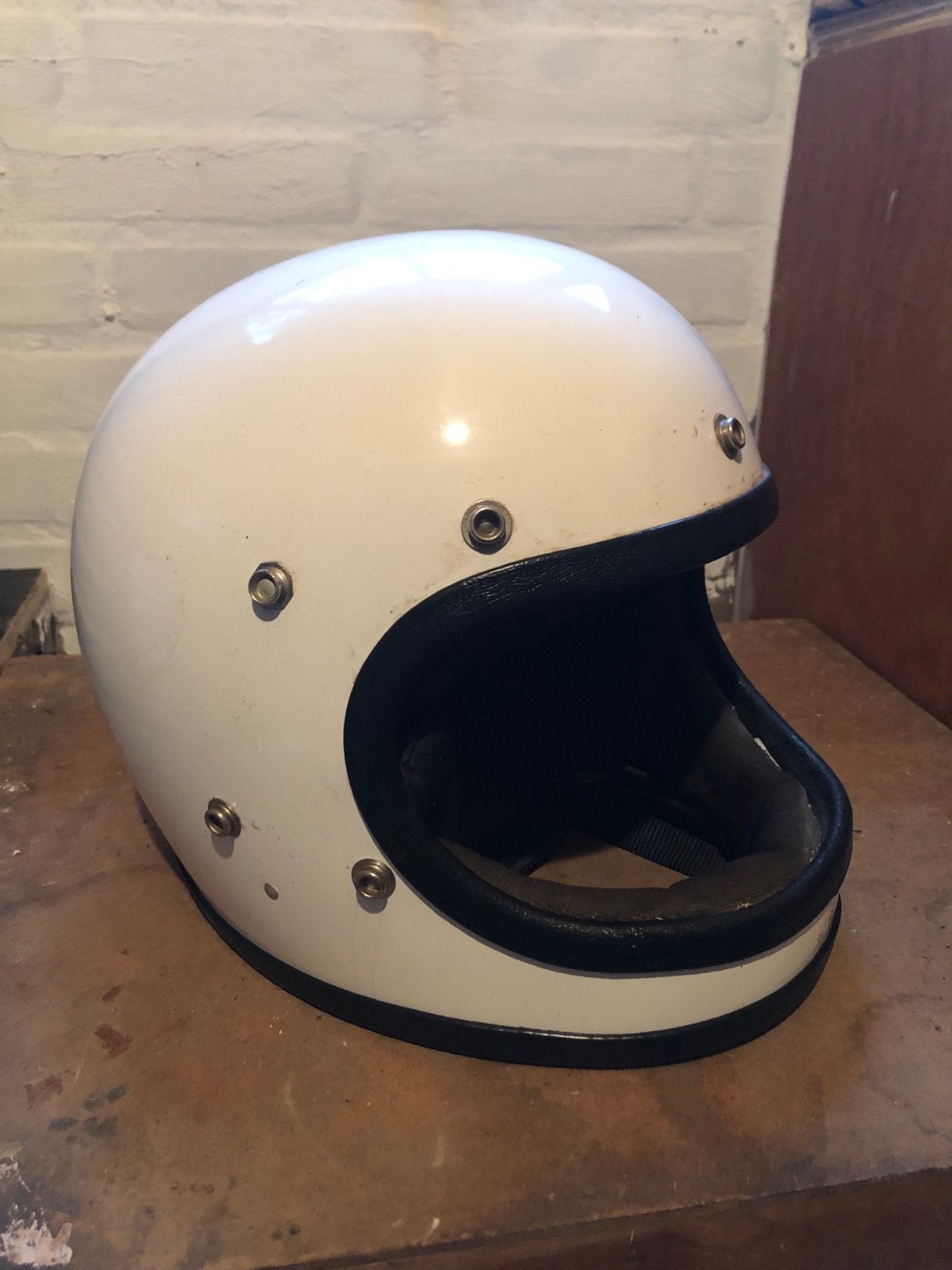 Vintage Safetech Racer Integraalhelm - Maat L, Overige merken, Heren, Ophalen of Verzenden, Integraalhelm