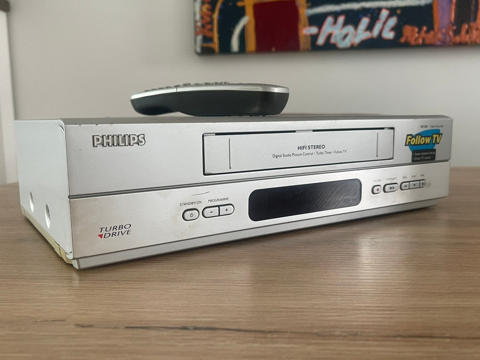 Philips VR 550 VHS videorecorder stereo videoband, Ophalen of Verzenden, Gebruikt, VHS-speler of -recorder