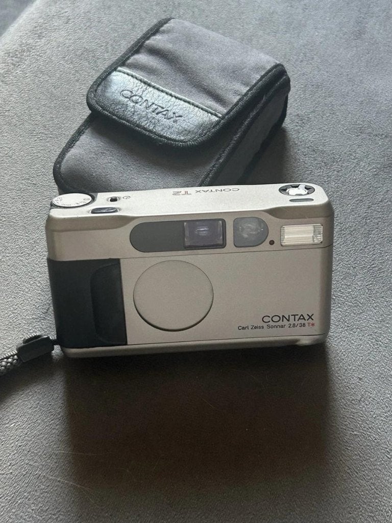 Contax T2 Carl Zeiss 38mm f2.8 T Zilver 35mm Camera, Ophalen, Nieuw, Compact, Overige Merken